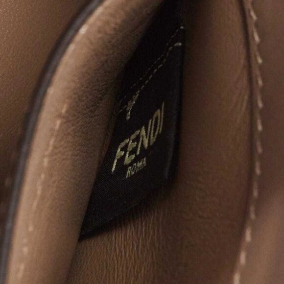 Fendi Pink Lambskin Leather Small U Kan Chain Shoulder Bag 8BT312 - Picture 7 of 12